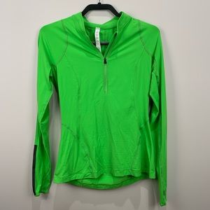 Lululemon Rise and Shine Half Zip Green Size 6